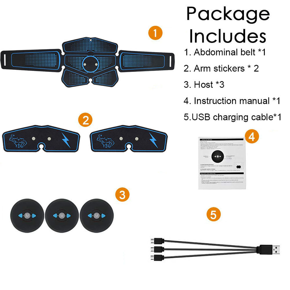 Abdominal muscle training with EMS fitness equipment - Jinoutlet