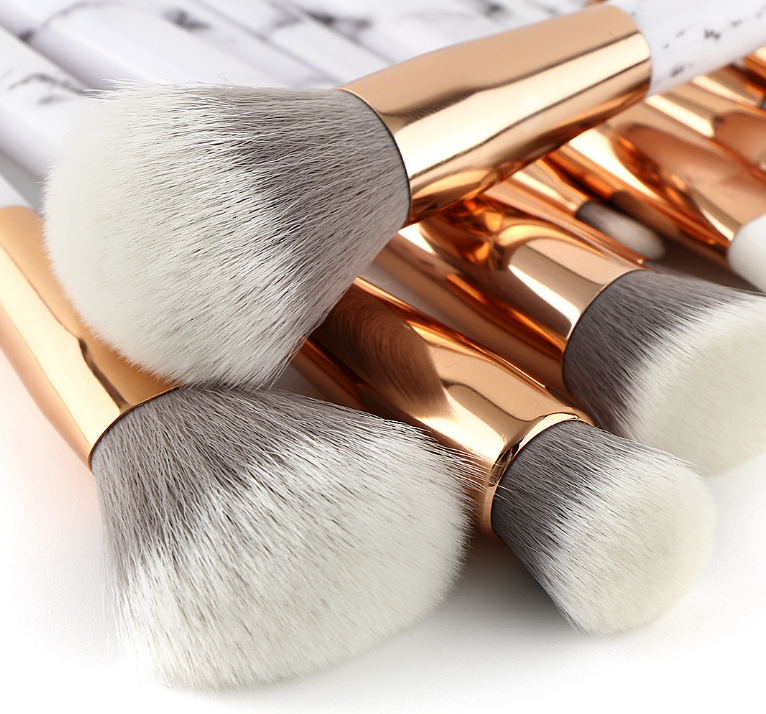 11 sets of marble makeup brush - Jinoutlet