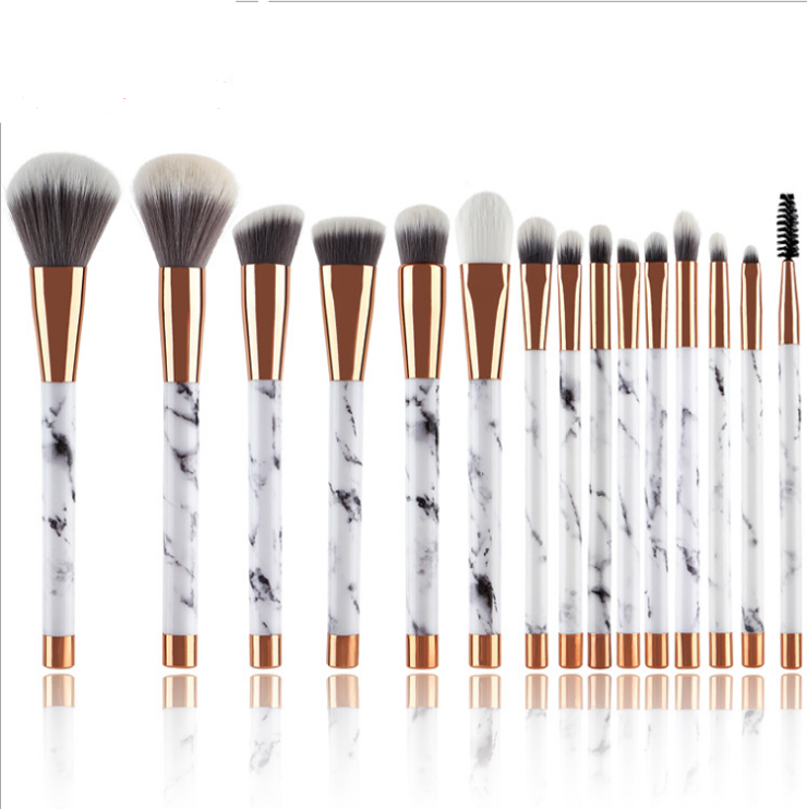 11 sets of marble makeup brush - Jinoutlet