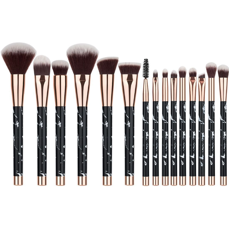 11 sets of marble makeup brush - Jinoutlet