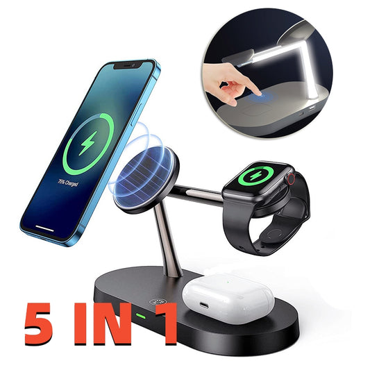 Multifunctional Five-In-One Magnetic Wireless Charger - Jinoutlet